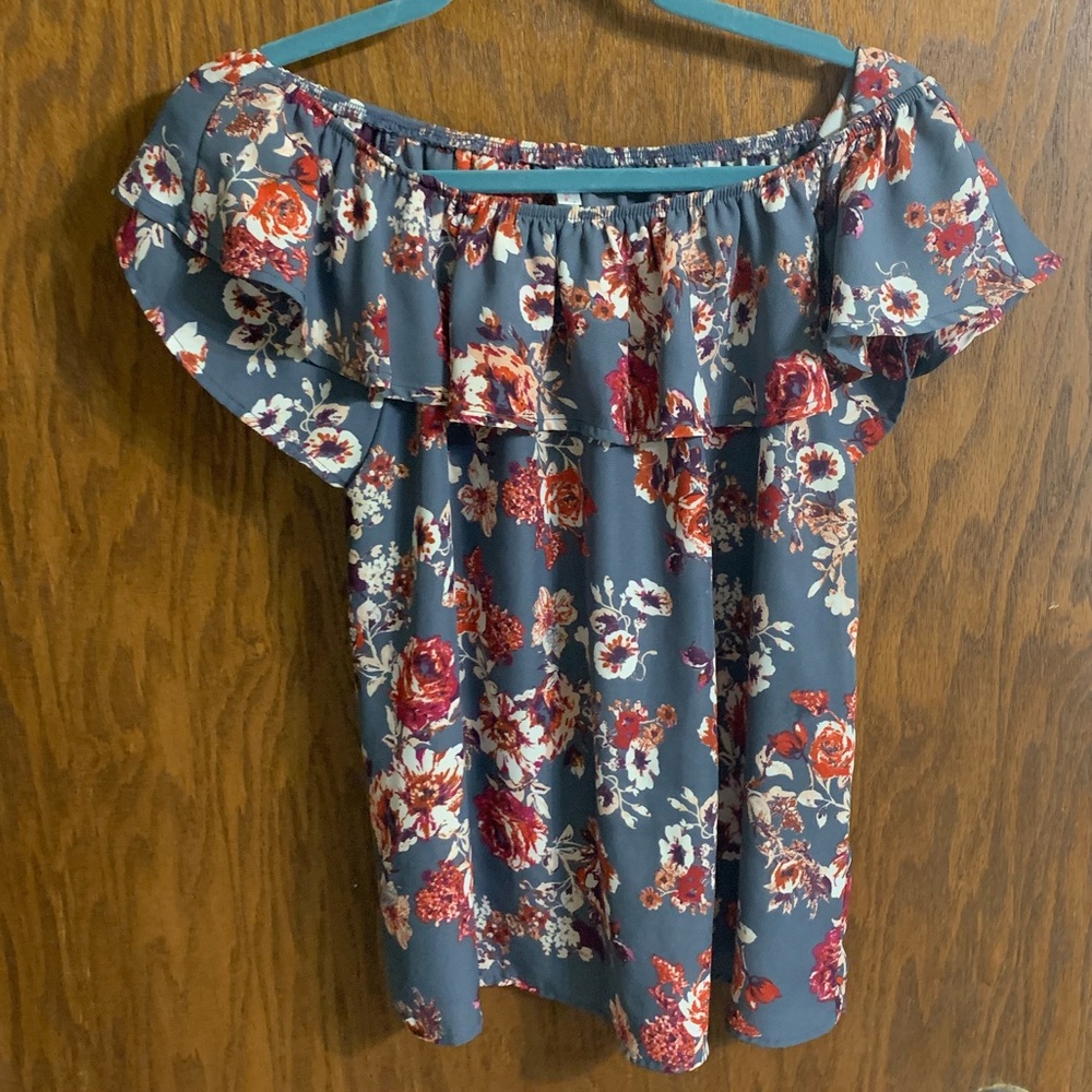 Floral Off The Shoulder Blouse